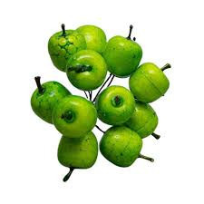 12 grüne 2 cm große Äpfel