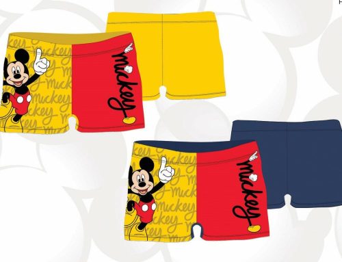 Mickey egér kisfiú fürdő alsó - fürdő boxer - sötétkék - 104