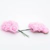 Trandafiri de spuma roz baby de 2 cm (12 buc)