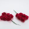 2 cm rose burgundy spuma cu tul (12 buc)