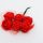 2 cm red foam rose with tulle (12 pcs)