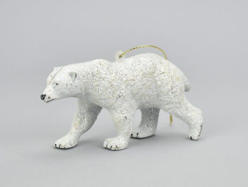 Urs polar cu decor cu clipici
