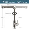 Kitchen High Pressure Faucet 360° Rotatable (Silver Color)