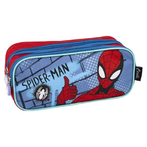 Suport stylus Spiderman cu 2 compartimente