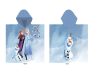 Disney Frozen Kinderponcho - 100 % Baumwolle - 60 x 120 cm - Hellblau