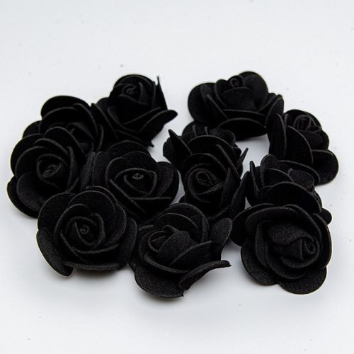 Trandafir negru din spuma de 3 cm