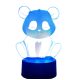 3D LED lampa panda maci
