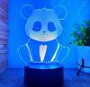 Lampa LED 3D Miś panda