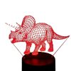 3D LED lamp - Dinosaur lamp with remote control