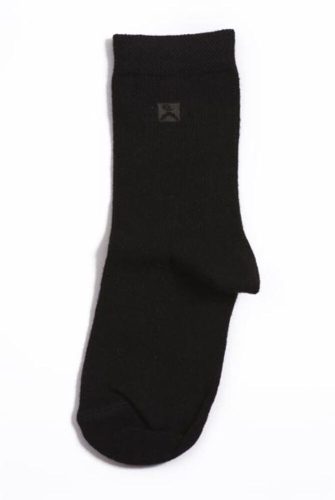 Children's cotton ankle socks - 23-26 - black - Evidence