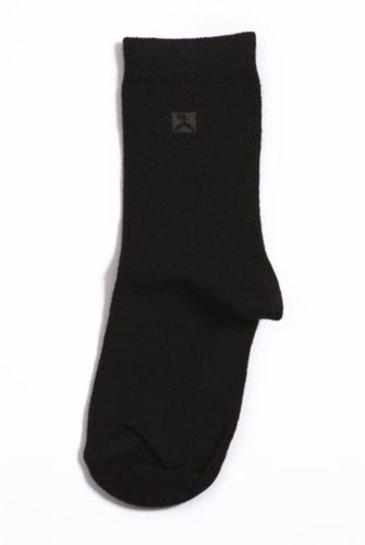 Children's cotton ankle socks - 27-30 - black - Evidence