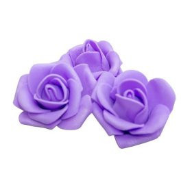 4 cm violette Schaumrose