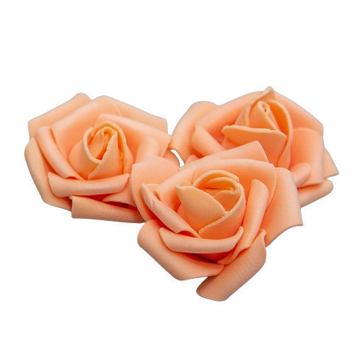 Pomarańczowa róża piankowa lub sedrečiny 4 cm