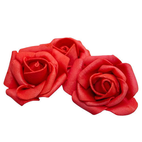 Trandafir roșu de spumă de 4 cm