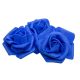 Róża piankowa w kolorze ciemnoniebieskim o średnicy 4 cm