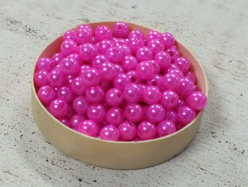 Perla magenta 5mm - 1 drăguță