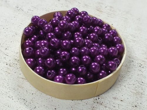 Pearl dark purple 5mm - 1 box