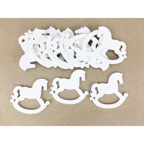 White rocking horse 5cm 15pcs/pack