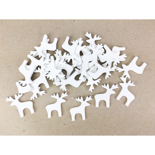 White reindeer 3cm 30pcs/pack
