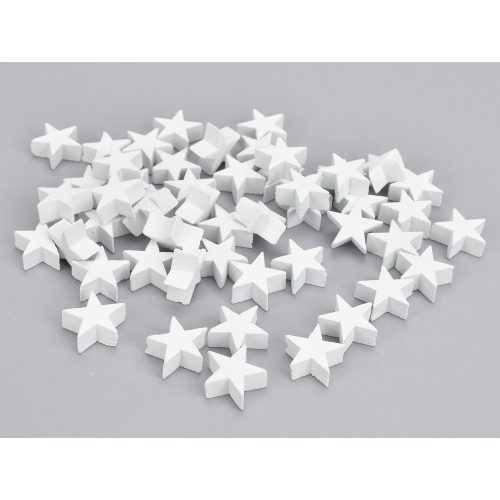 White wooden star 2cm thick 50pcs/pack