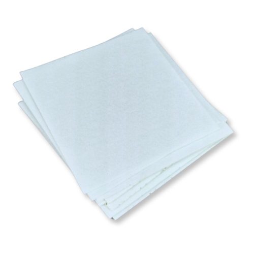 Felt sheets white 25x25cm 10pcs/set