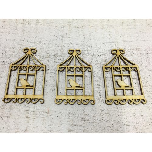 Natural wood - Cage with teat 3 pcs/pack