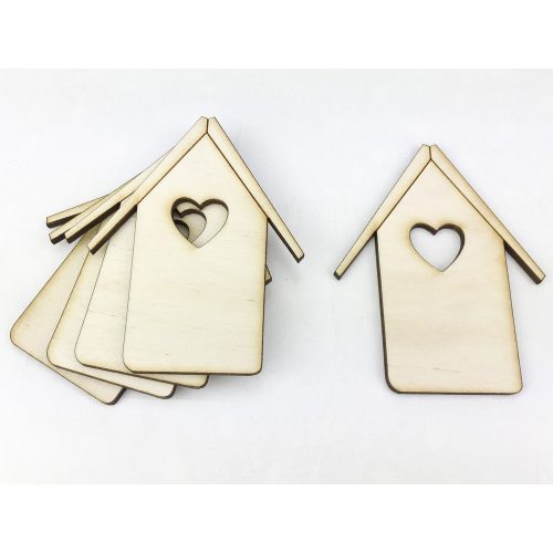 Natural wood - Small birdhouses 5 pcs/pack