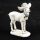 Ceramic glitter standing white deer in a cap, 2 types