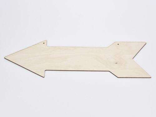 Natural wood - Arrow 18x54cm