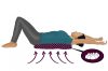 Massage mat/massage pillow (purple)