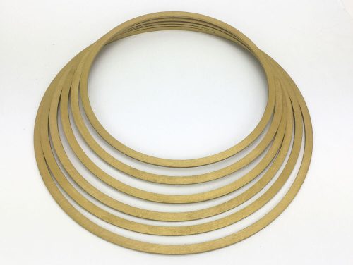 Wooden hoop set gold 6pcs/set