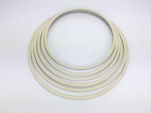 Wooden hoop set cream 6pcs/set