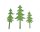 Mountain pines metallic green 3pcs/cs
