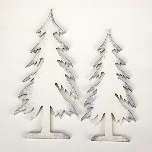 Natural wood - Cedar pine 2pcs/cs white-silver