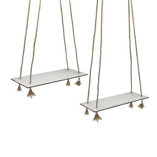 Decor swing - white 2pcs/set with rope