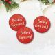 Printed wooden sign - Merry Christmas sign 3pcs/set Red/White