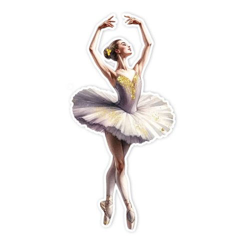 Beddruckter Dekokarton - Ballerina 15cm 1 Stk