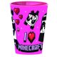 Műanyag, minecraft girl 260ml