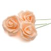 7 cm brzoskwinia z piankową łodygą róży