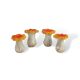 Ceramic mushroom 4pcs/set