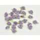 Satin rose heads mauve 25pcs/pack