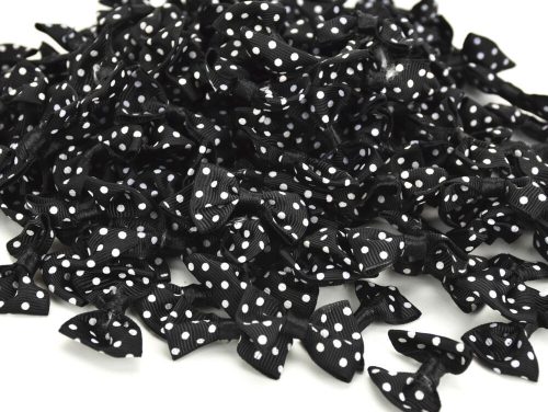 Black polka dot bow 500pcs/cs SMART PRICE!