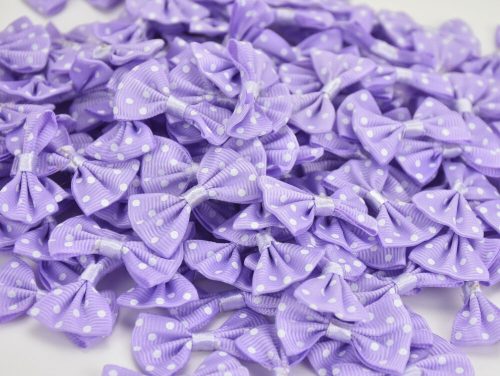 Purple polka dot bows 500pcs/cs SMART PRICE!
