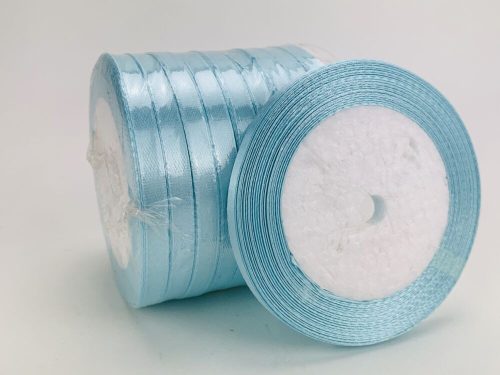 Baby blue satin ribbon 6mm 10 rolls - SMART PRICE!