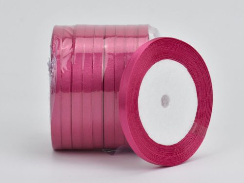 Magenta satin ribbon 6mm 10 rolls - SMART PRICE!