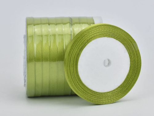 Olive satin ribbon 6mm 10 rolls - SMART PRICE!