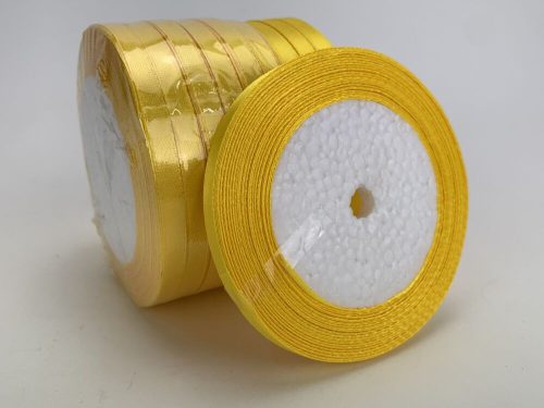 Yellow satin ribbon 6mm 10 rolls - SMART PRICE!
