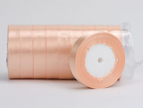 Peach satin ribbon 2cm 10 rolls - SMART PRICE!
