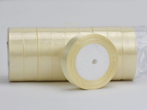 Cream satin ribbon 2cm 10 rolls - SMART PRICE!