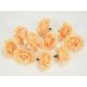 Ruffled flower head peach 4cm 10pcs/pack